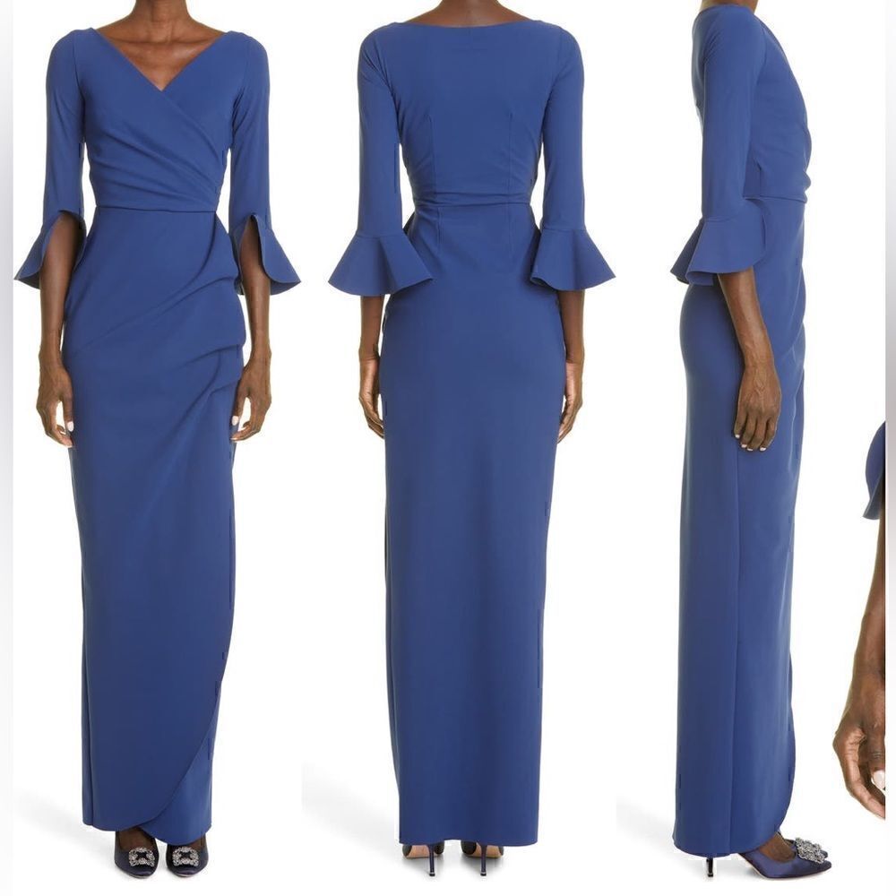 Chiara Boni La Petite Robe Zalfa Ruched Gown Size 38-US 2 NWOT
